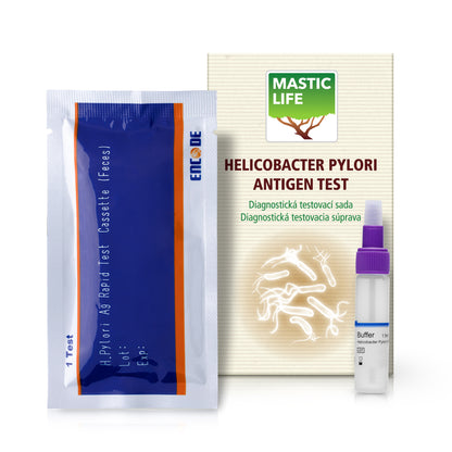 Helicobacter Pylori Stool test + Mastic (Super Set: 2 Stool Tests, 240 Capsules)